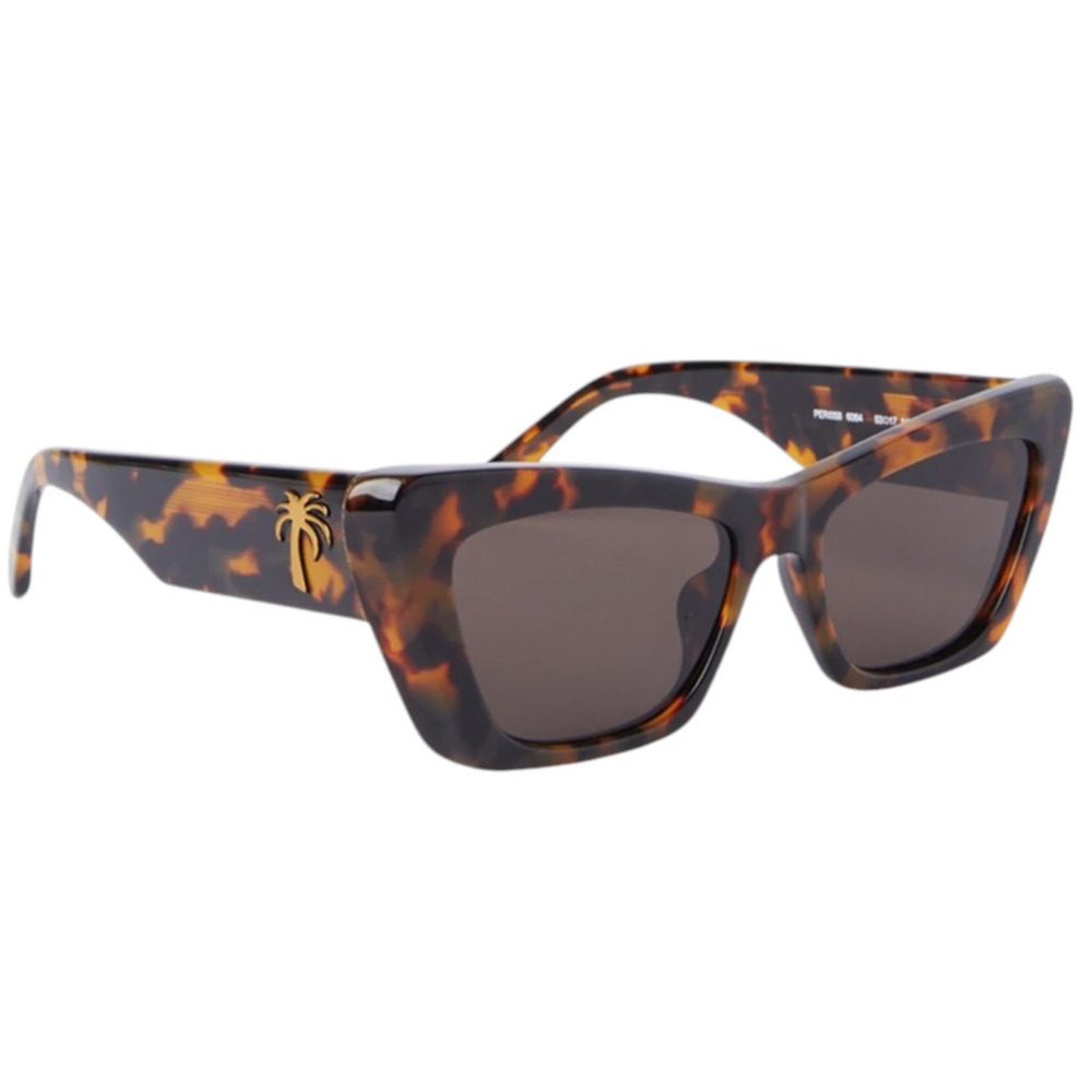NWT Palm Angels FAIRFIELD-PERI058S24PLA0016064 Havana 53mm Sunglasses